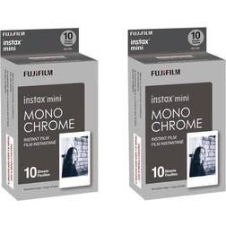 Fujifilm instax mini Monochrome Instant Film, 2 x Packs, (20 Exposures)