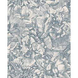 Eijffinger Flower Sketch White Blue