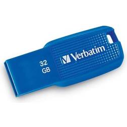 Verbatim 32GB Ergo USB 3.0 Flash Drive Blue The Ergo USB drive features an ergonomic design for in-hand comfort and COB design for enhanc