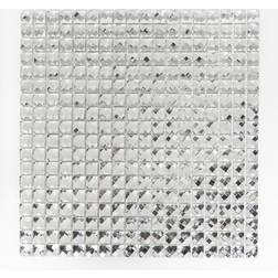 HUH Kristallmosaik Square Crystal Sparkle White 1.5X1.5Cm Pris/A 30x30cm