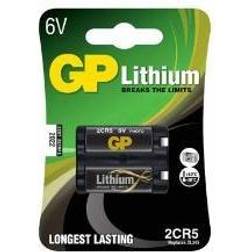 Multi Batteri GP Lithium 2CR5 6 volt 1 stk/pk,10 pk x 1 stk/krt