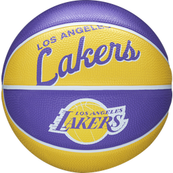 Wilson Mini-basket, team retro modell, LOS ANGELES LAKERS, utomhus, gummi, storlek: MINI