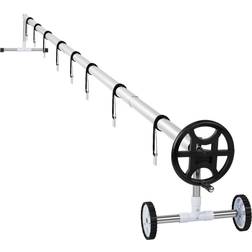 Uniprodo Rullo Avvolgitore Piscina Copertura Automatica Termica Solare Mobile 4,2/5,2M
