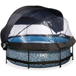Exit Toys Pool Stone 300x76cm inkl. Filterpump, Tak & Solskydd