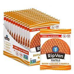 Van Wafels Non-GMO European Snack, Dutch Caramel Vanilla, 12/Pack