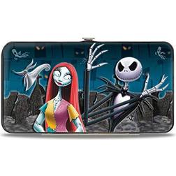 Buckle-Down Disney Wallet Hinged Nightmare Before Christmas Zero Sally Jack Oogie Boogie Scene Vegan