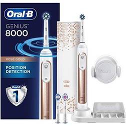 Oral-B Genius 8000 Rechargeable Electric Toothbrush, Rose Gold Gold