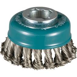 Makita X-LOCK 3-1/8" Stainless Steel Knot Wire Cup Brush