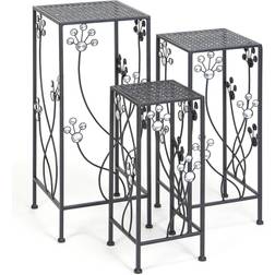 Litton Lane Traditional Plant Stand 3-pcs