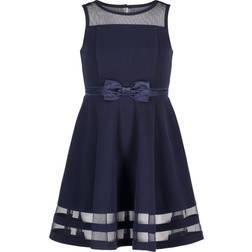 Calvin Klein Little Girl's Illusion Mesh-Hem Dress - Navy (CDFDH02Q-405)