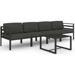 vidaXL 3107778 Lounge-Set, 1 Tisch einschl. 4 Sofas