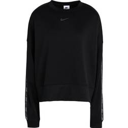 Nike Sportswear Tape Logo Oversized Sweatshirt - Black