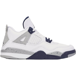 Nike Air Jordan 4 Retro PS - White/Midnight Navy/Light Smoke Grey/Fire Red