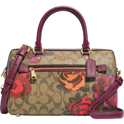 Coach Rowan Satchel in Signature Canvas with Jumbo Floral Print