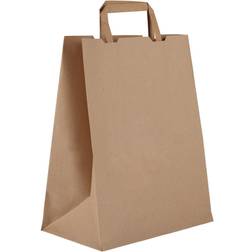 Vegware Lot de 250 grands sacs en papier marron recyclé