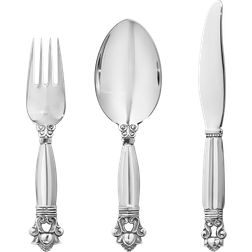 Georg Jensen Acorn Children's Cutlery Set 3 pcs