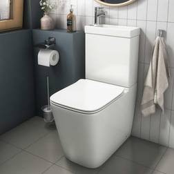 Affine Affine Provence 2-in-1 Rimless Close Coupled Toilet With Sink On Top Tap & Waste Incl