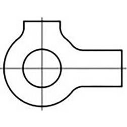 Toolcraft Underlægsskiver 2 kamre Indvendig diameter: DIN 463 Stål