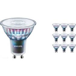 Philips Fordelspakke 10x MASTER LEDspot ExpertColor GU10 PAR16 5.5W 400lm 36D 940 kold hvid bedste farvegengivelse dæmpbar erstatter 50W