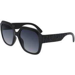 Longchamp Ovale Acetat Solbriller - Sort