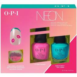 OPI Neon Nail Lacquer Festival French Nail Duo Pack 15ml