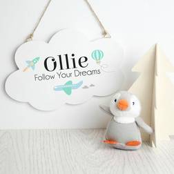 Treat Gifts Personalised Follow Your Cloud Wall Hanging Sign