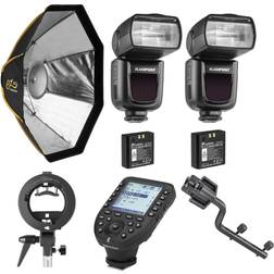 Flashpoint Zoom Li-ion 2 Speedlight Kit W/R2 Pro MarkII, EZ Softbox Accs (Nikon)