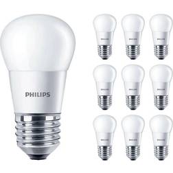 Philips Fordelspakke 10x Corepro LEDluster E27 Kugle matt 5W 470lm 827 ekstra varm hvid erstatter 40W