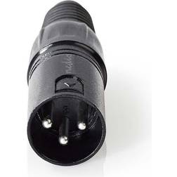 Nedis XLR 3 pin han stik Nickelplateret