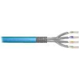 Digitus Professional Installationskabel 500 m 7 mm S/FTP simplex CAT 6a halogenfri, stigtap, solid, campus lyseblå, RAL 5012