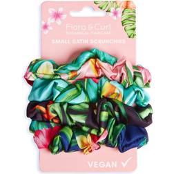 Flora & Curl Small Satin Scrunchies 4 Pack