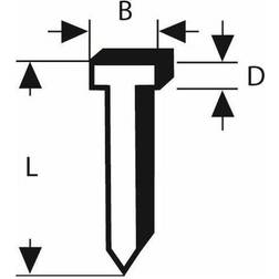 Bosch HÆFTESØM TYPE 1,8X1,27X19MM 1000