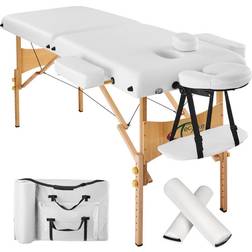 tectake Massagebriks med 2 zoner 7.5cm Polstring - Hvid