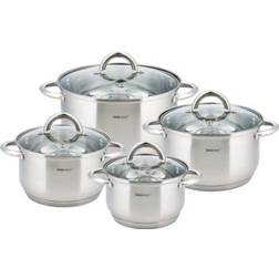 KingHoff 8-piece pot set med låg