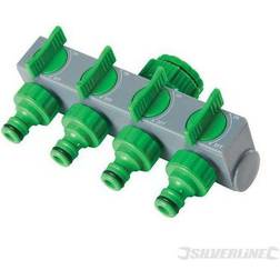 Silverline 167269 4-Way Tap Connector 3/4'