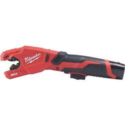 Milwaukee M12 PCSS-202C Rörkap med 2,0 Ah batteri, väska och laddare