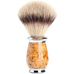 Mühle Silvertip Fibre Barberkost, 21 mm, Purist, Karelian burl birk