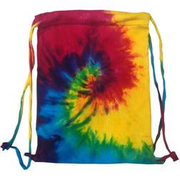 Colortone Tie Dye Sports Drawstring Tote Bag (Pack Of 2)