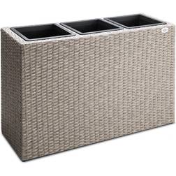 Deuba Poly Rattan Plant Flower Pot 83x30.5x60cm