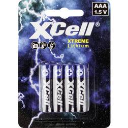 XCell XTREME FR03/L92 AAA-batteri Lithium 1.5 V 4 stk