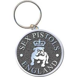 Pistols Keyring Bull Dog England in One