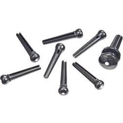 D'Addario Abs Bridge/End Pin Set Black And Ivory