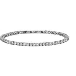 Astrid & Agnes Glimra 3mm Armbånd Stål/Krystal