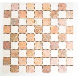 HUH Mosaik natursten MOS 32/1513 R 30,5x30,5 beige/brun