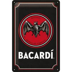 Plåtskylt NOSTALGIC ART Bacardi Logo Prydnadsfigur