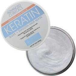 Advanced Clinicals Keratin, Sleek + Smooth Hair Mask, 12