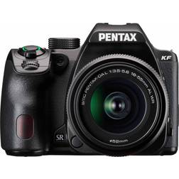 Pentax KF DSLR Camera with DA L 18-55mm f/3.5-5.6 AL WR Lens, Black