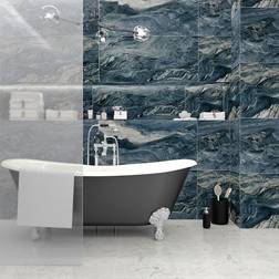 Hill Ceramic Klinker Blue Marble Blå Polerad 60x120 1.44 m2 120x60cm