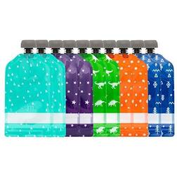 Simple Modern Pochettes de Nourriture pour Bébés Lot de 10 Sacs Réutilisables en Plastique sans BPA Joey Collection 148ml Assortment 1