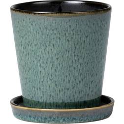 Bitz Coprivaso In Gres Ø 10 Cm Avec Soucoupe Noir